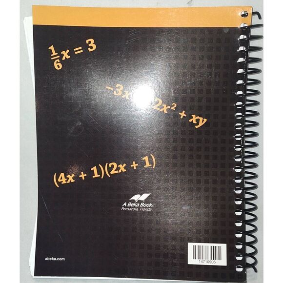 A Beka "Pre-Algebra"  Work-text + Solution Key + Teacher quiz/test Key, Third Ed - Picture 7 of 7